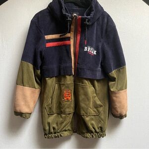 Nike Vintage Y2K Corduroy Hooded Jacket Break Rules NYC Oversized M